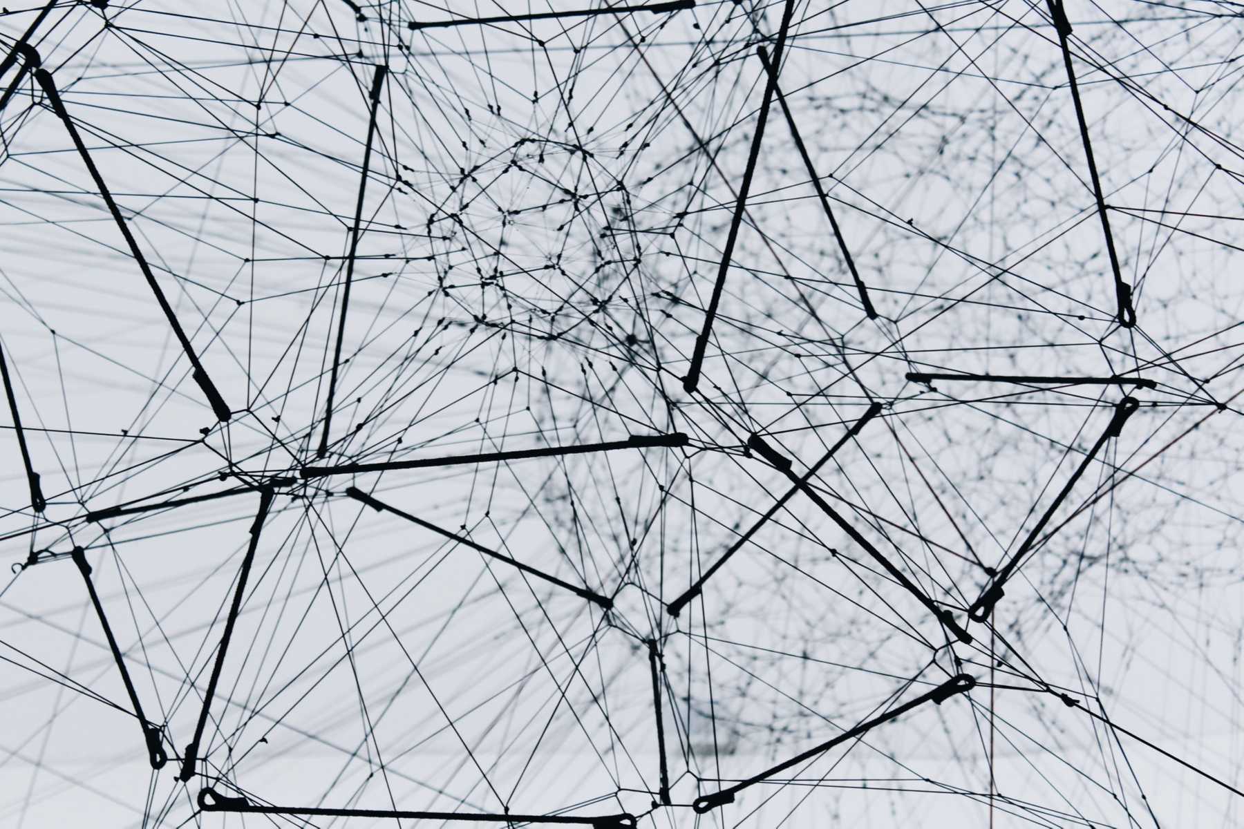 Image of mesh of metal strings